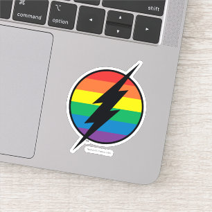 Das Flash-Rainbow-Logo Aufkleber
