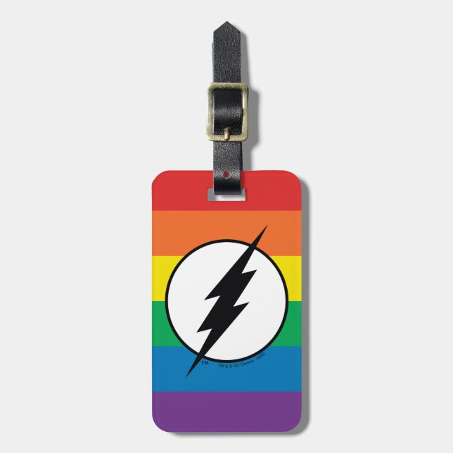 Das Flash-Rainbow-Logo Gepäckanhänger (Vorderseite vertikal)