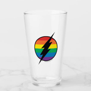 Das Flash Rainbow-Logo Glas