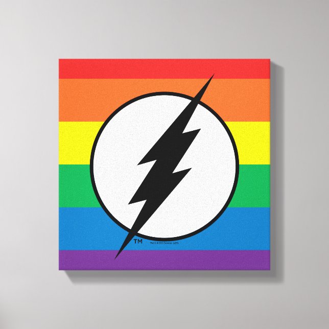 Das Flash-Rainbow-Logo Leinwanddruck (Vorderseite)
