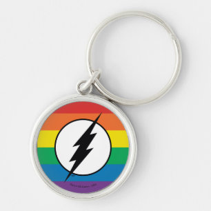 Das Flash-Rainbow-Logo Schlüsselanhänger