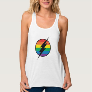 Das Flash Rainbow-Logo Tank Top