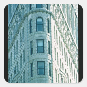 Das Flatiron Gebäude (Foto) 2 Quadratischer Aufkleber