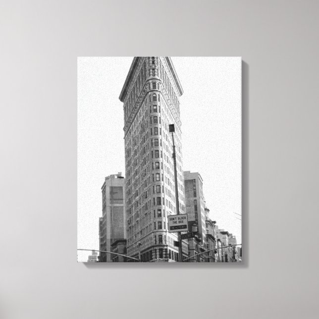 Das Flatiron-Gebäude (Foto) Leinwanddruck (Vorderseite)
