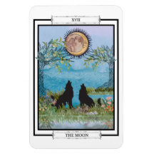 Das flexible Foto-Magnet der Moon Tarot Card