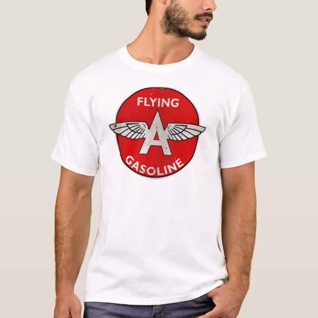 Das Fliegen eines Benzins verrostete Version T-Shirt (Vorderseite)
