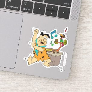 Das Flintstones  Fred Flintstone-Tanzen Aufkleber