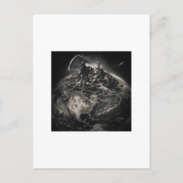 DAS FLOSS (NACH GERICOAULD)  POSTKARTE (Vorderseite)