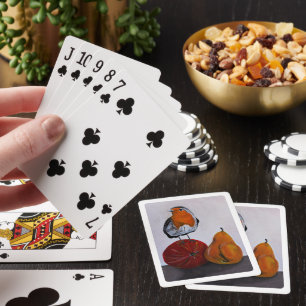 Das flüchtige Besuchen der Rotkehlchen Malerei von Spielkarten