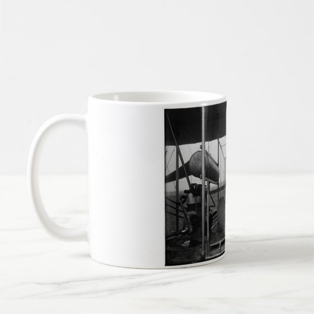 Das Flugzeug der Gebrüder Wright  Kaffeetasse (Links)
