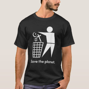 Das Flugzeug Humanist Anti-Religion Atheist an der T-Shirt
