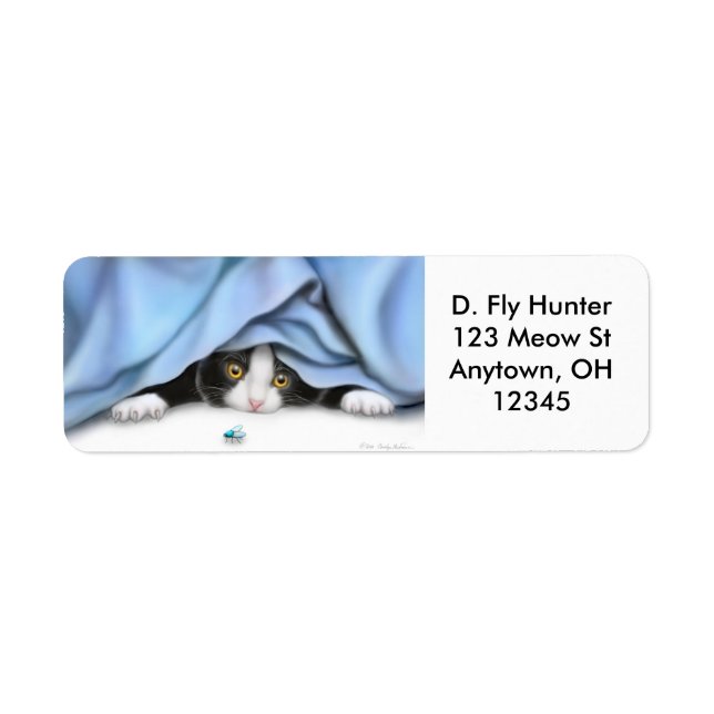 Das Fly Hunter Cat Label (Vorne)