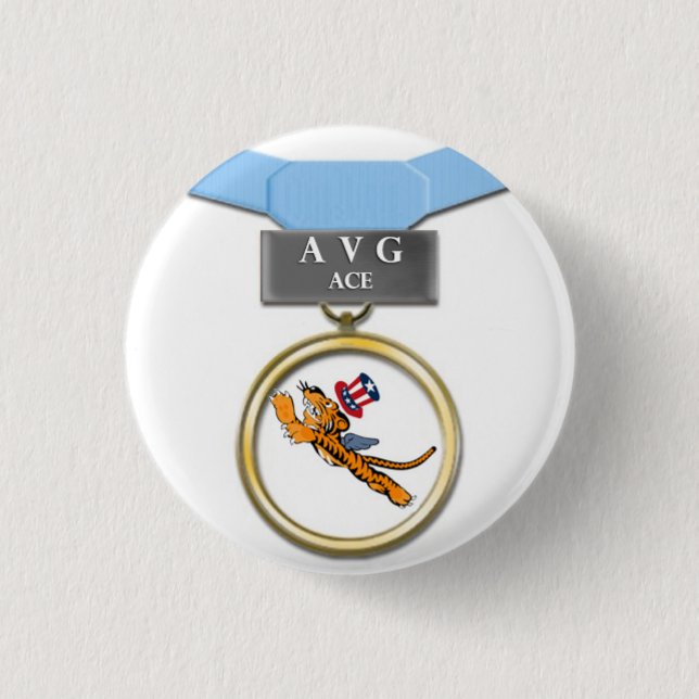 Das Flying Tigers AVG Asknopf Button (Vorderseite)