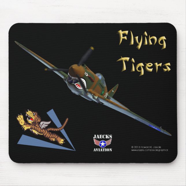 Das Flying Tigers P-40B Warhawk Mousepad (Vorne)