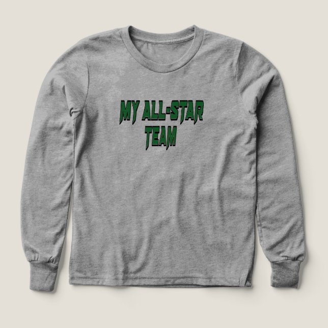 Das Football Sweatshirt meines All-Star Team Kid (Design Vorderseite)