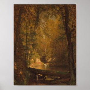 Das Forellenteich (1870) - Worthington Whittredge Poster