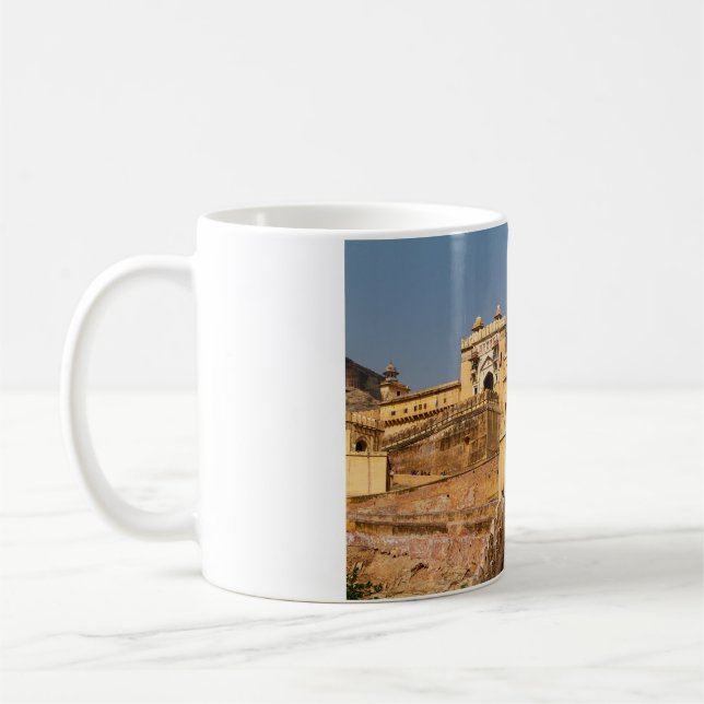 Das Fort Amber bei Jaipur in Indien Kaffeetasse (Links)