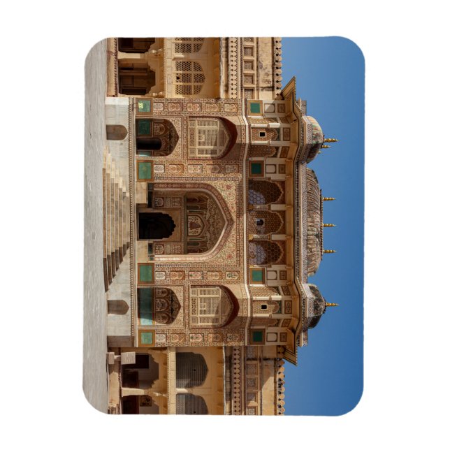 Das Fort Amber bei Jaipur in Indien Magnet (Vertikal)