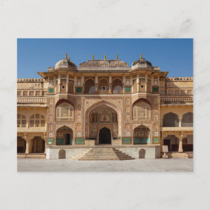 Das Fort Amber bei Jaipur in Indien Postkarte