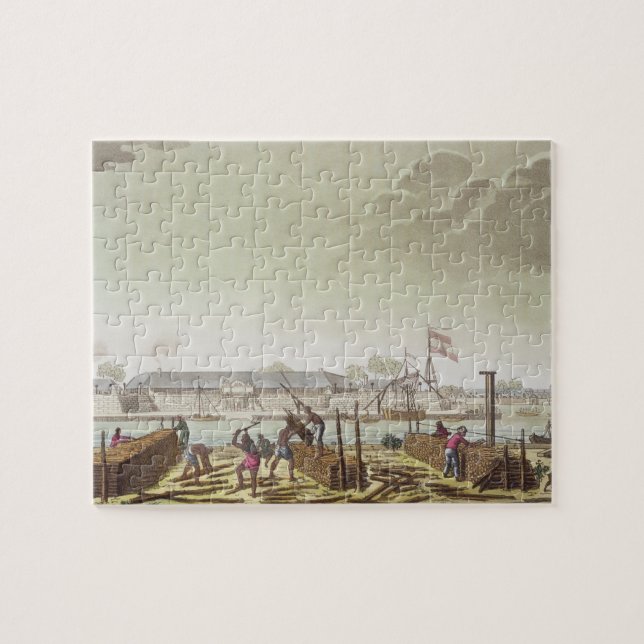Das Fort in Batavia mit gebürtigen Blockwinden, (Horizontal)