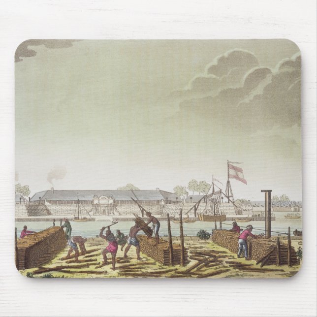 Das Fort in Batavia mit gebürtigen Blockwinden, Mousepad (Vorne)