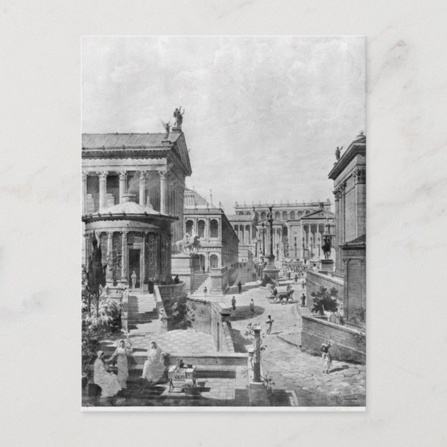 Das Forum der Antike von 1914 Postkarte (Vorderseite)