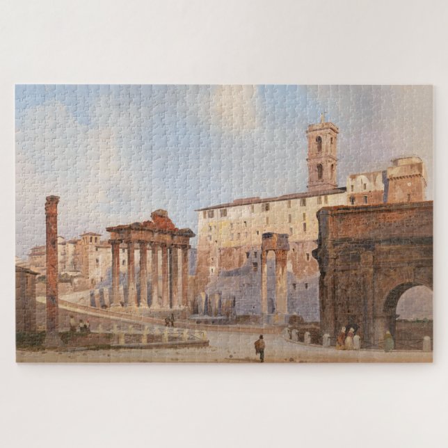 Das Forum der Antike (von Ippolito Caffi) (Horizontal)