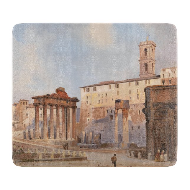 Das Forum der Antike (von Ippolito Caffi) Schneidebrett (Vorderseite)