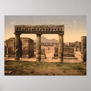 Das Forum, Pompeji, Kampanien, Italien Poster