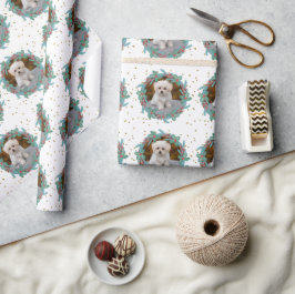 Das Foto deines Hauses in Weihnachtskriegen Geschenkpapier