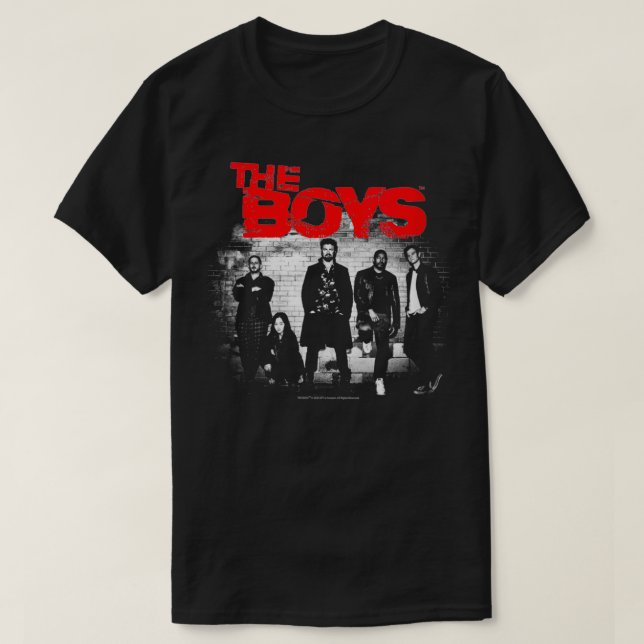 Das Foto der Boys Graffiti Group VNeck T-Shirt (Design vorne)