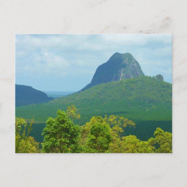 Das Foto der Glasshouse-Berglandschaft Postkarte (Vorderseite)