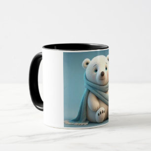 Das Foto des Bären wurde auf dem Logobecker platzi Tasse