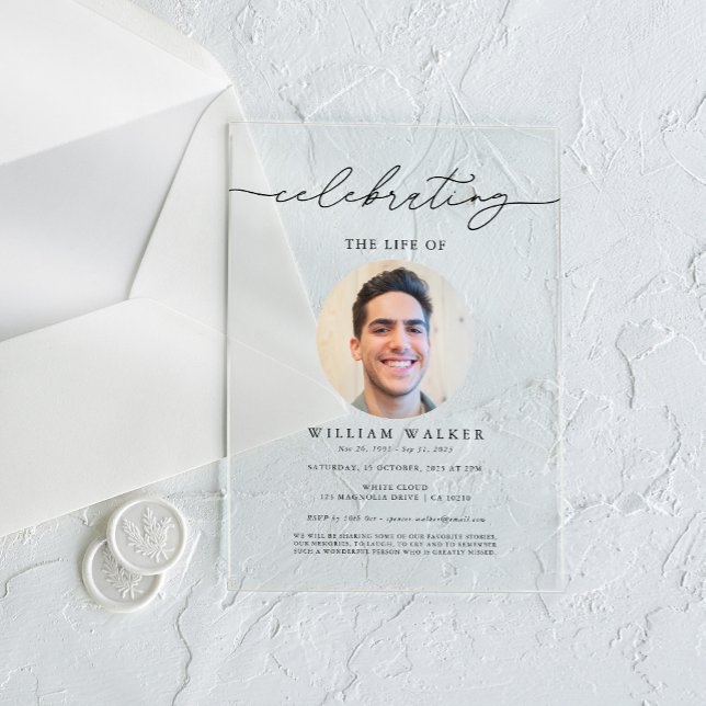 Das Foto des Lebens feiern Acryleinladungen (Von Creator hochgeladen)