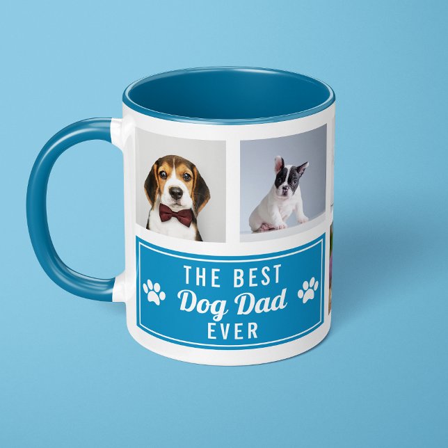 Das Foto für den besten Hund je Blue Pet Collage V Tasse (Von Creator hochgeladen)