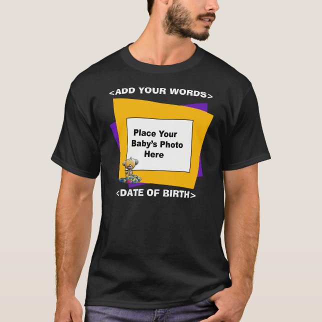 Das Foto meines Babys auf dem T - Shirt des neuen (Vorderseite)