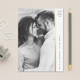 Das Foto "Streifen Gold Foil" speichert die Datums Folieneinladung