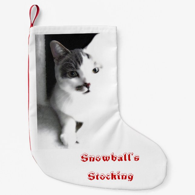 Das Foto-WeihnachtsStrumpf Ihres Haustieres mit Kleiner Weihnachtsstrumpf (Vorderseite)