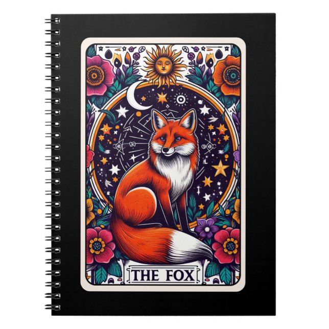 Das Fox Spirit Tarot Card Notebook Notizblock (Vorderseite)