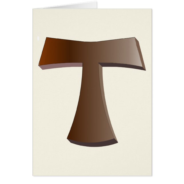 Das Franziskanerkreuz und das Gebet im (Vorne)