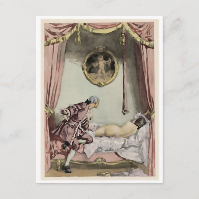 Das französische Bett ~ Postkarte / Einladungen (Vorderseite)