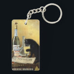 Das französische Poster "absinthe bourgeois" von R Schlüsselanhänger<br><div class="desc">Das berühmte Poster Black Cat trinkt Absinth auf der ganzen Welt und bleibt eines der schönsten und repräsentativsten Plakate des Jahres 1900. Gegründet von den Brüdern Mourgue für Bourgeois berühmte Brennerei in Pontarlier, verwendet es die gleichen Codes wie das berühmte Gemälde von Charles Maire für französische Absinthe Pernod Fils, nämlich:...</div>