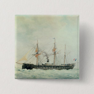 Das französische Schlachtschiff, "La Gloire", 188 Button