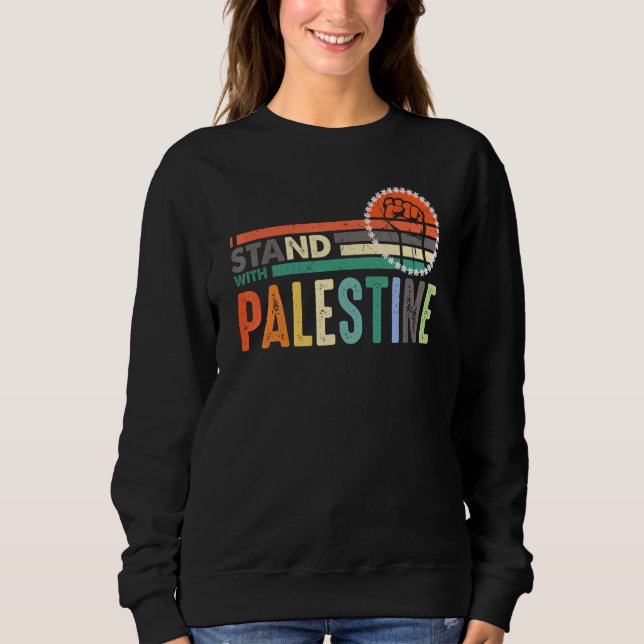 Das freie Palästina für Männer oder Frauen, die ic Sweatshirt (Vorderseite)