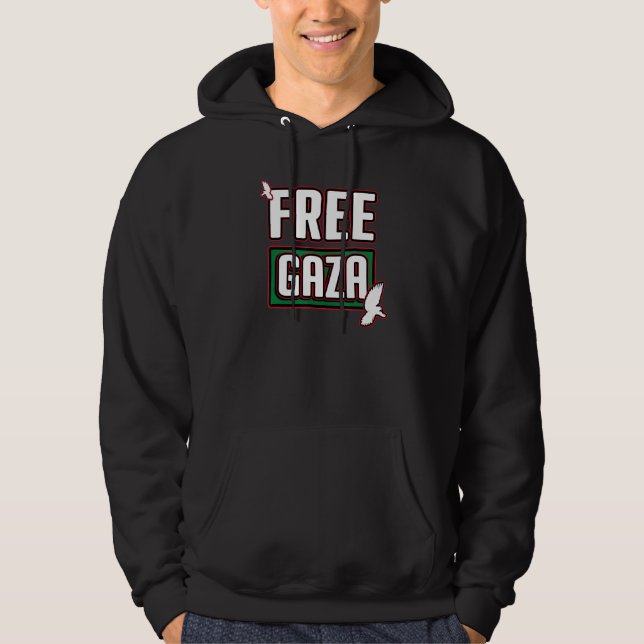Das freie Palästina im Gaza-Streifen hilft Paläste Hoodie (Vorderseite)