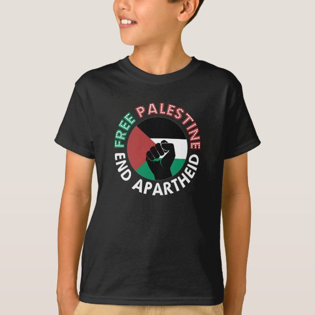 Das freie Palästina jetzt unter palästinensischer  T-Shirt (Vorderseite)