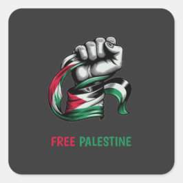 Das freie Palästina nach der Apartheid Gaza Quadratischer Aufkleber
