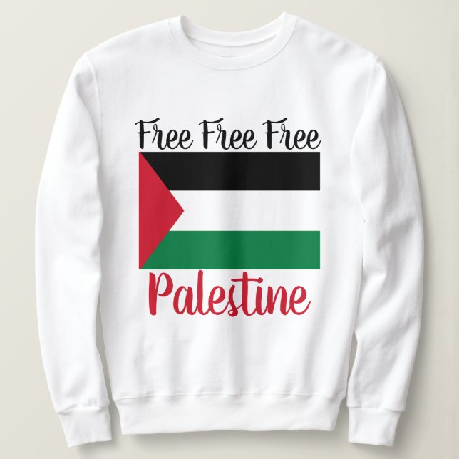 Das freie Palästina Rette Gaza Sweatshirt (Design vorne)