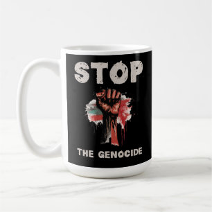 Das freie Palästina stoppt den Genozid in Gaza Kaffeetasse