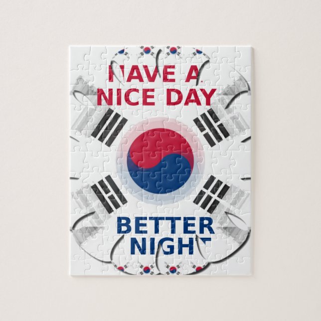 Das freundliche koreanische Design "Have a Nice Da (Vertikal)